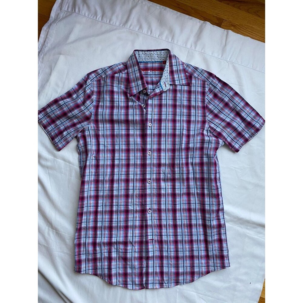 Plaid REPORT COLLECTION button down s/s shirt